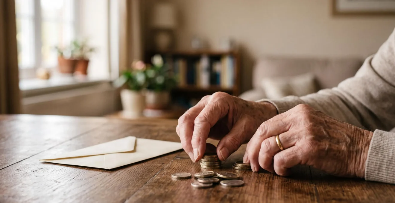 Illustration editoriale symbolisant les cinq prestations qui composent une pension de retraite complete